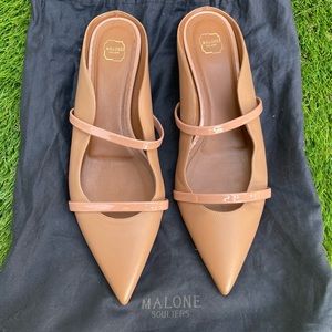 Maureen Flat Napa Leather Mules